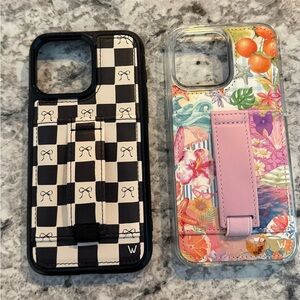 Walli Original 3-In-1 Phone Cases Bundle! iPhone 15 Pro Max! 2 Cases! Both New!